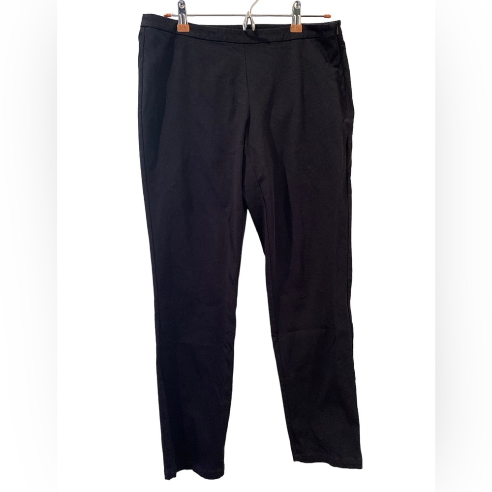 Eileen Fisher flat front side zip pants
